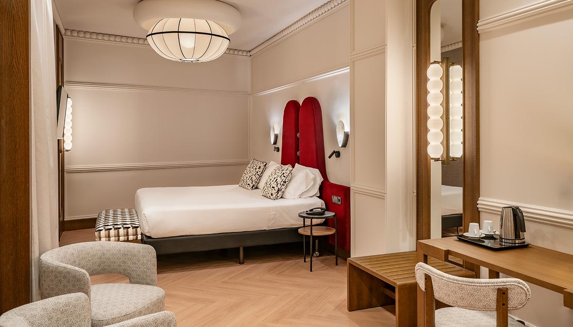Superior-Zimmer mit Blick auf den Innenhof Vincci Soho 4* Madrid Superior-Zimmer mit Blick auf den Innenhof Vincci Soho 4* Madrid